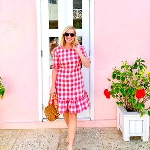 PERSIFOR GINGHAM POPPY DRESS Size M New